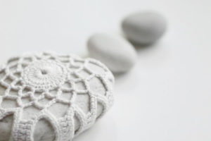 Crochet stones
