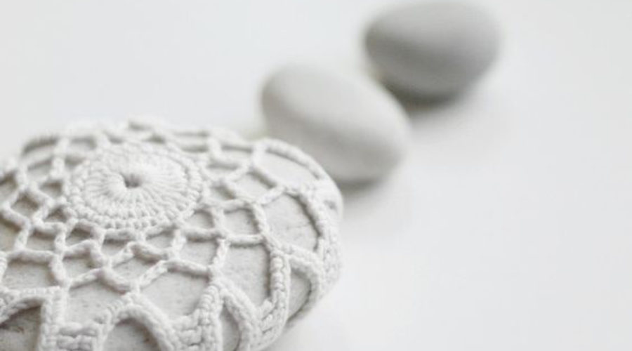 Crochet stones