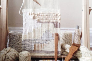 Weaving on the loom