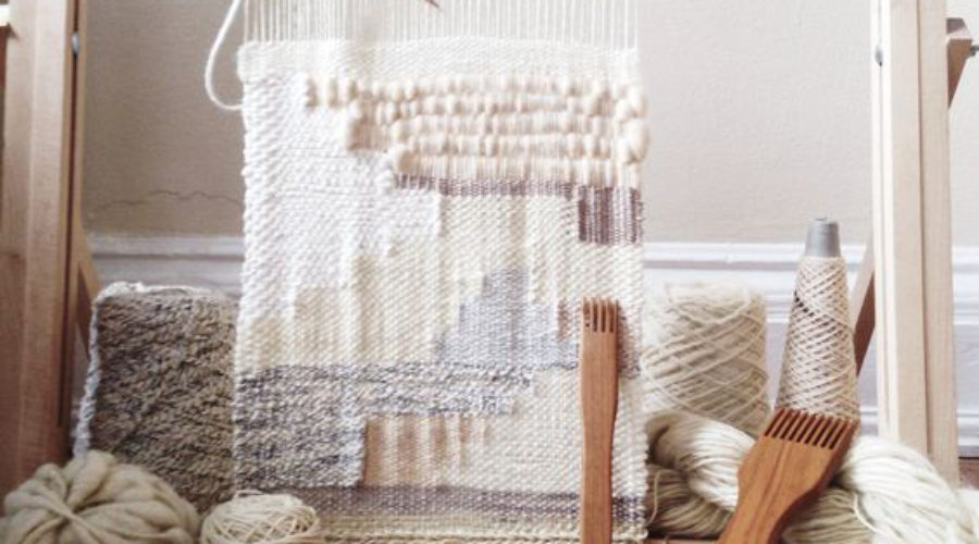 Weaving on the loom