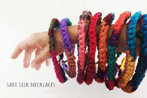 Sari Silk necklaces featured